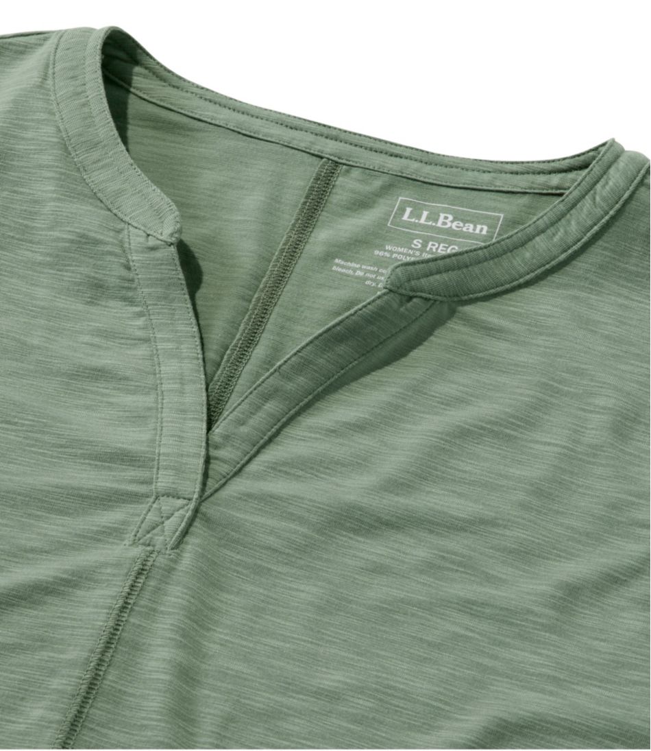 Women's Streamside Tee, Three-Quarter-Sleeve Splitneck - L.L.Bean Essential