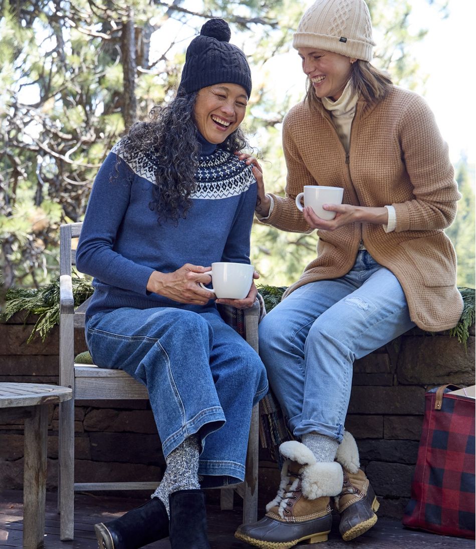 Women's SuperSoft Waffle Sweater, Coatigan - L.L.Bean Quality