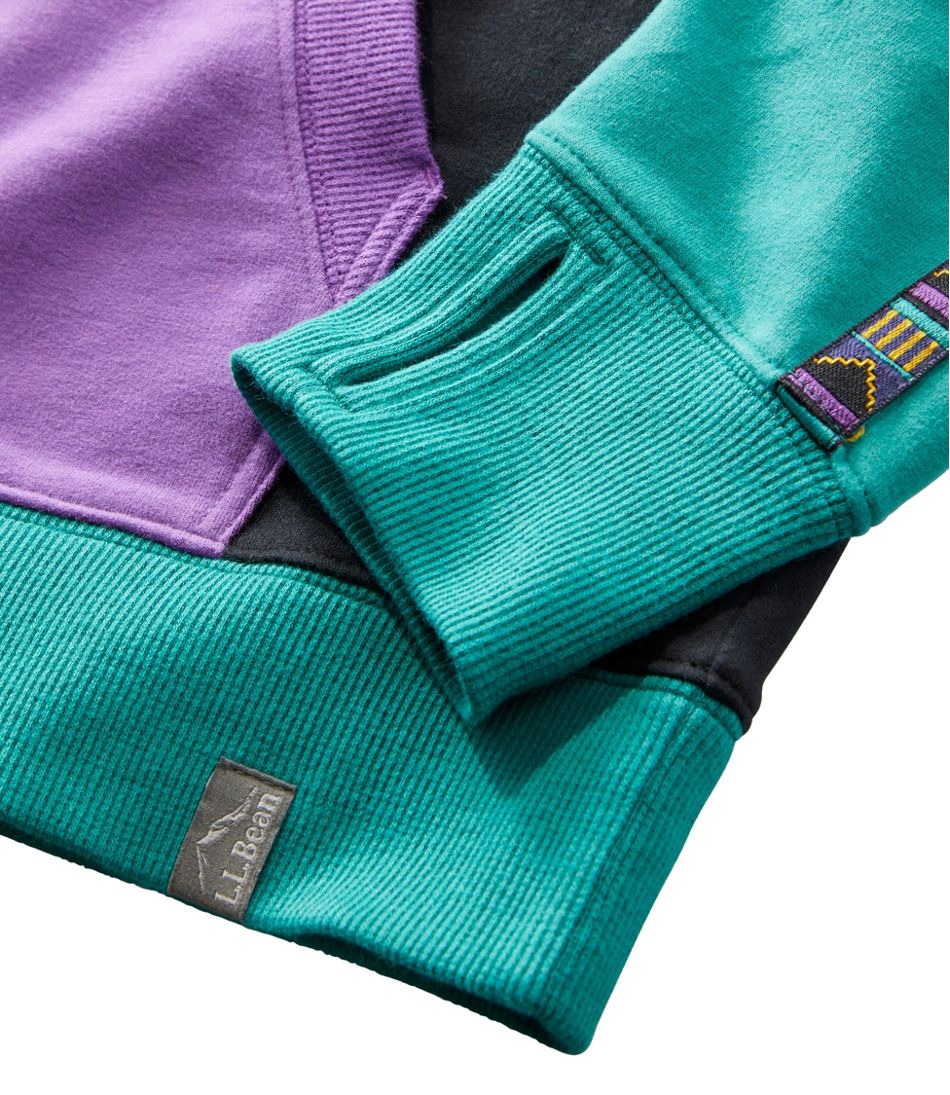 Women's Bean's Cozy Camp Hoodie, Colorblock - L.L.Bean Trusted