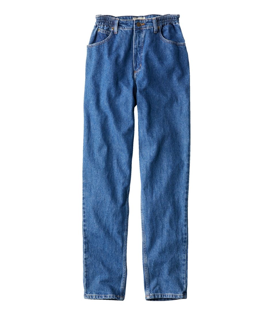 Women's Double L® Jeans, Ultra High-Rise Comfort Waist Tapered Leg - L.L.Bean Trusted