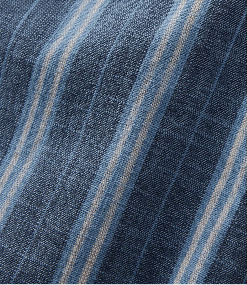 Women's Lakewashed Pull-On Chinos, Mid-Rise Wide-Leg Stripe Chambray - L.L.Bean Great Value