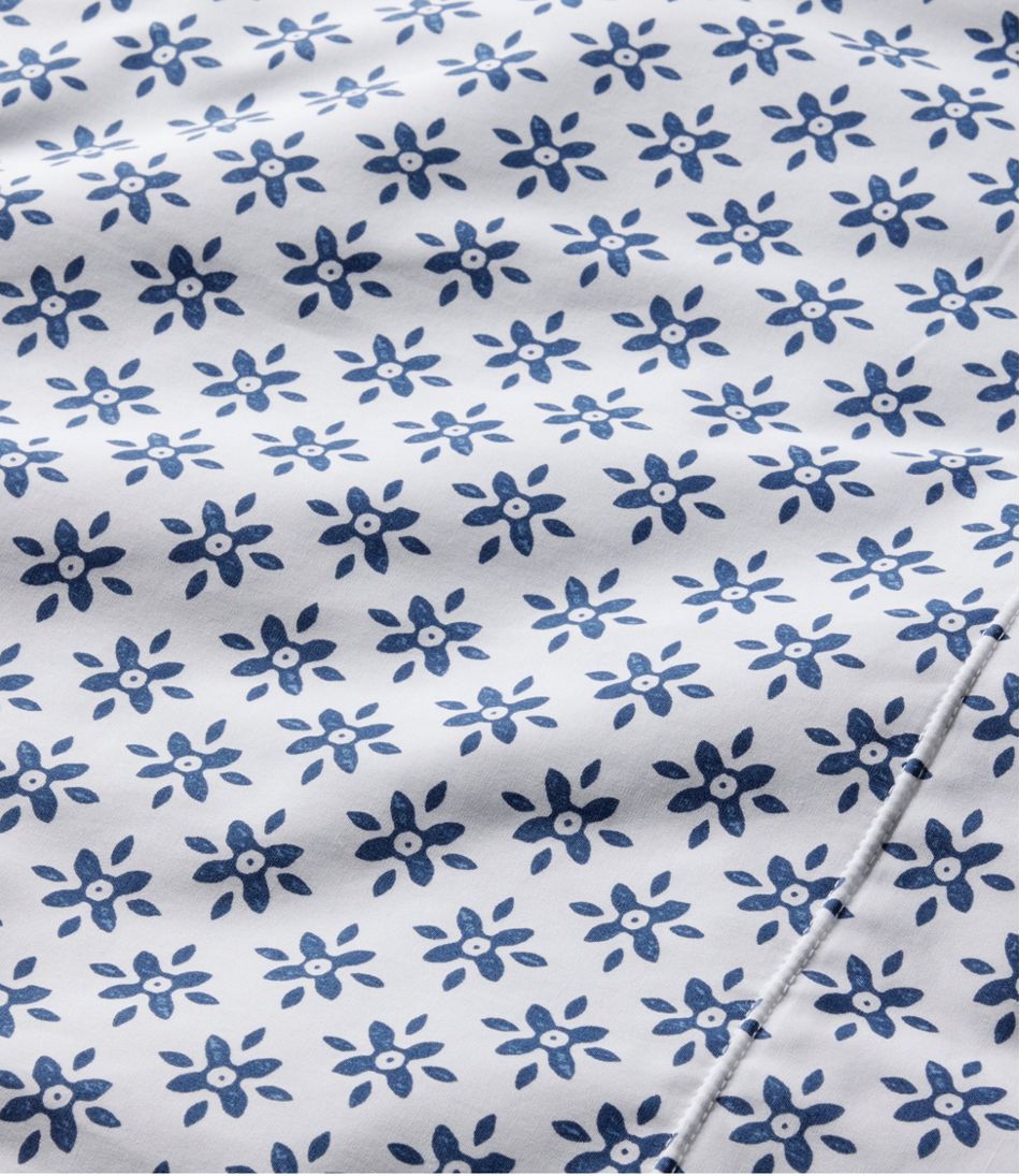 Sunwashed Percale Sheet Collection, Block Floral Print - L.L.Bean Trusted
