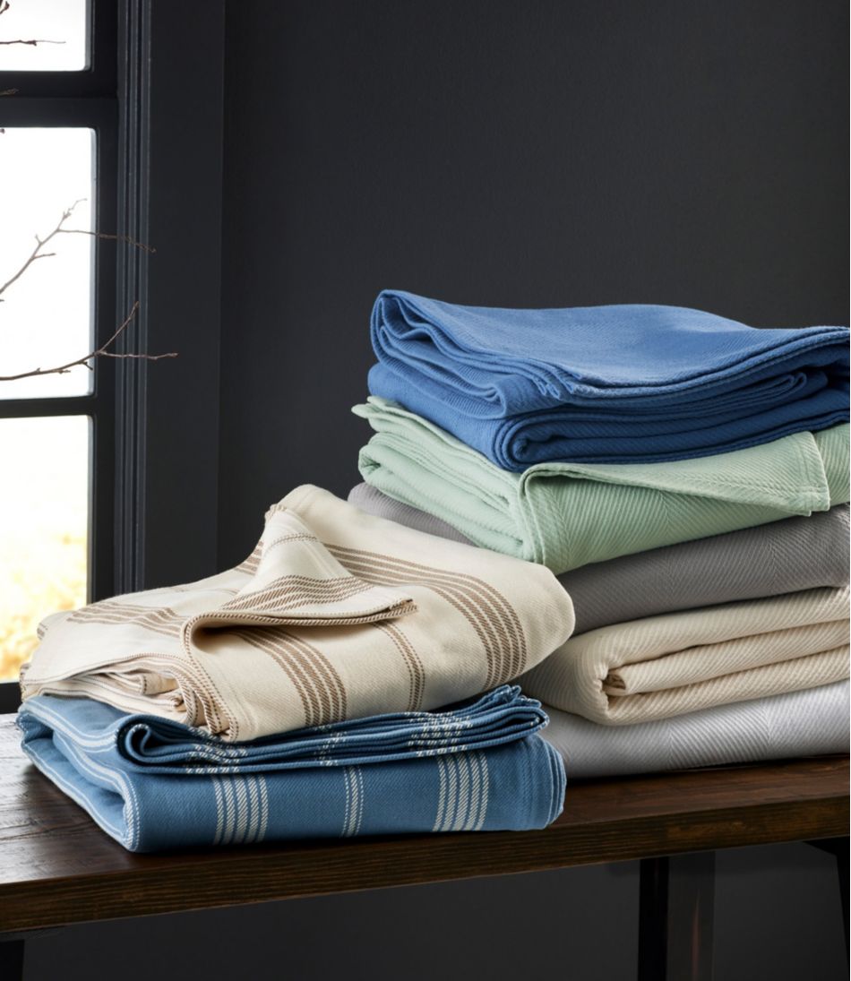 Organic Cotton Blanket, Stripe - L.L.Bean Trusted