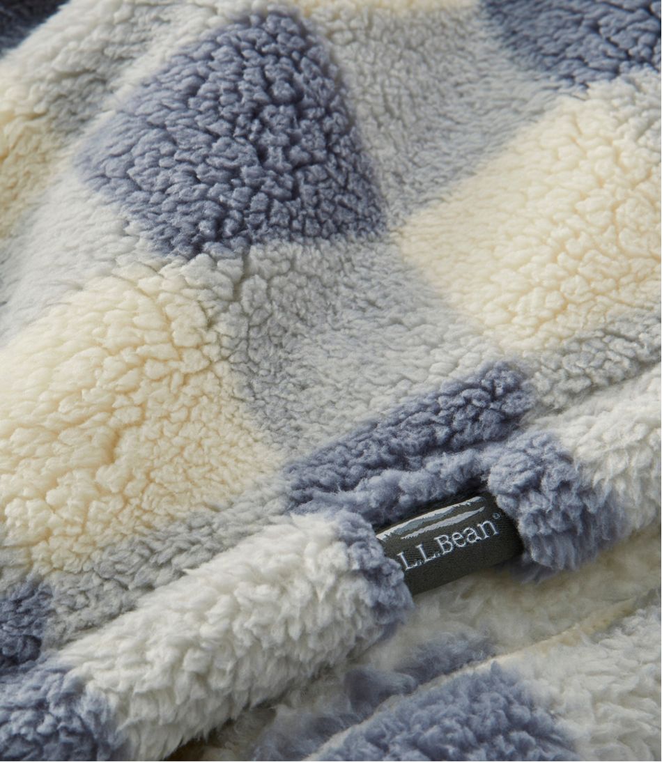 Cozy Sherpa Wearable Throw, Plaid - L.L.Bean Great Value