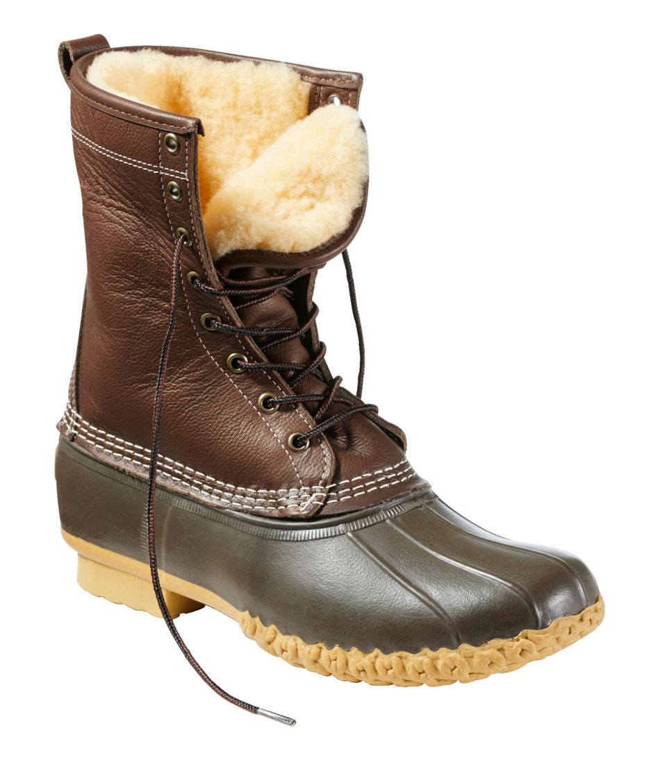 Men's Bean Boots, 10" Shearling-Lined - L.L.Bean Great Value