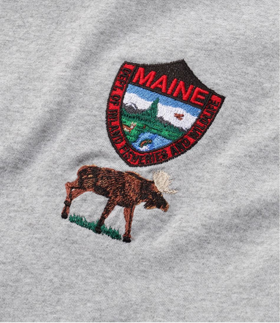 Men's MIF&W Tee, Long-Sleeve Moose - L.L.Bean Great Value