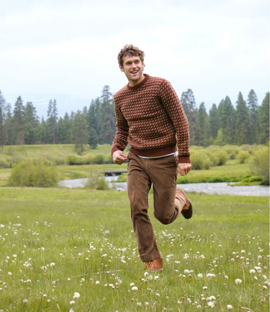 Men's Bean's Classic Ragg Wool Sweater, Crewneck, Bird's-Eye - L.L.Bean Latest
