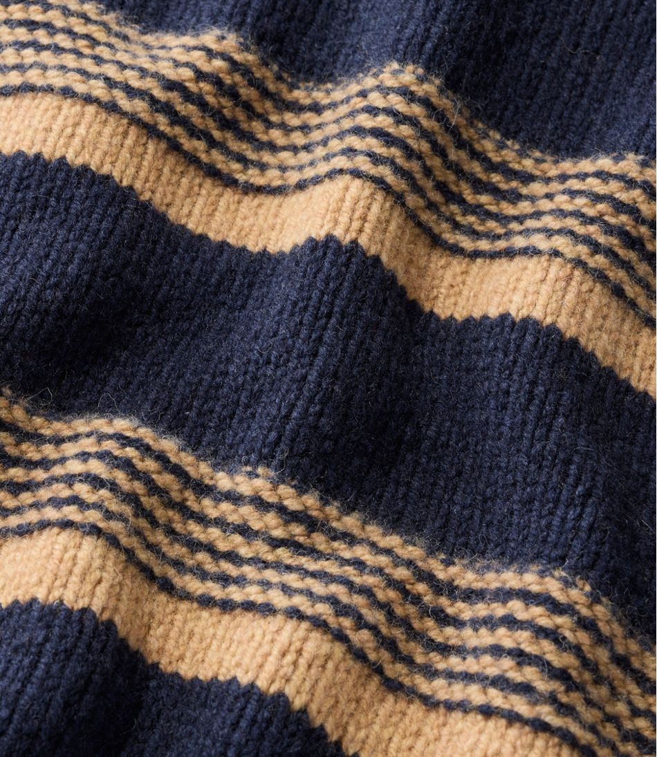 Men's Bean's Classic Ragg Wool Sweater, Crewneck, Stripe - L.L.Bean Essential