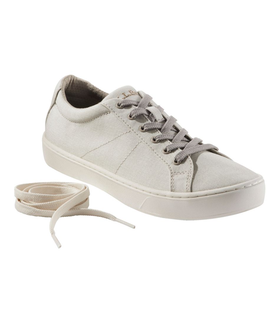 Women's Eco Bay Canvas Sneakers, Lace-Up - L.L.Bean Quality