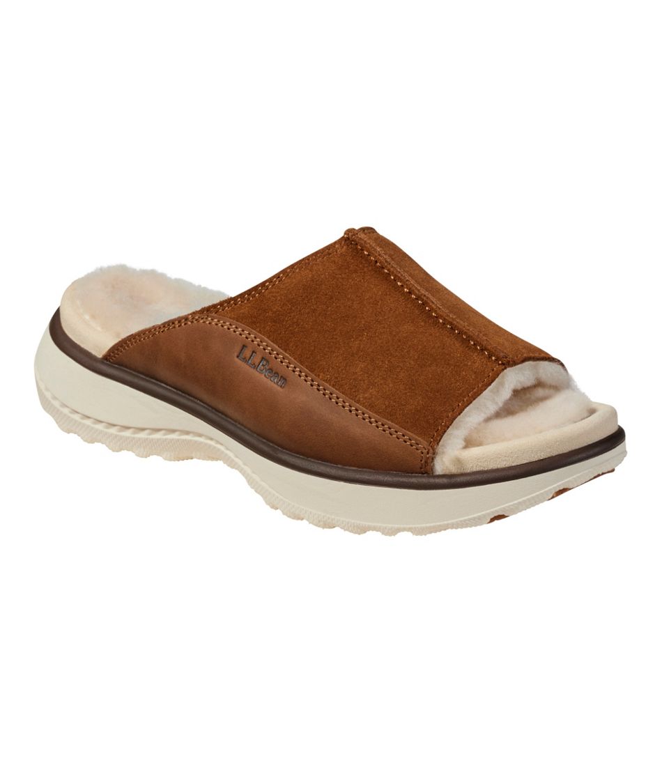 Women's Freeport Slides, Shearling-Lined - L.L.Bean Quality