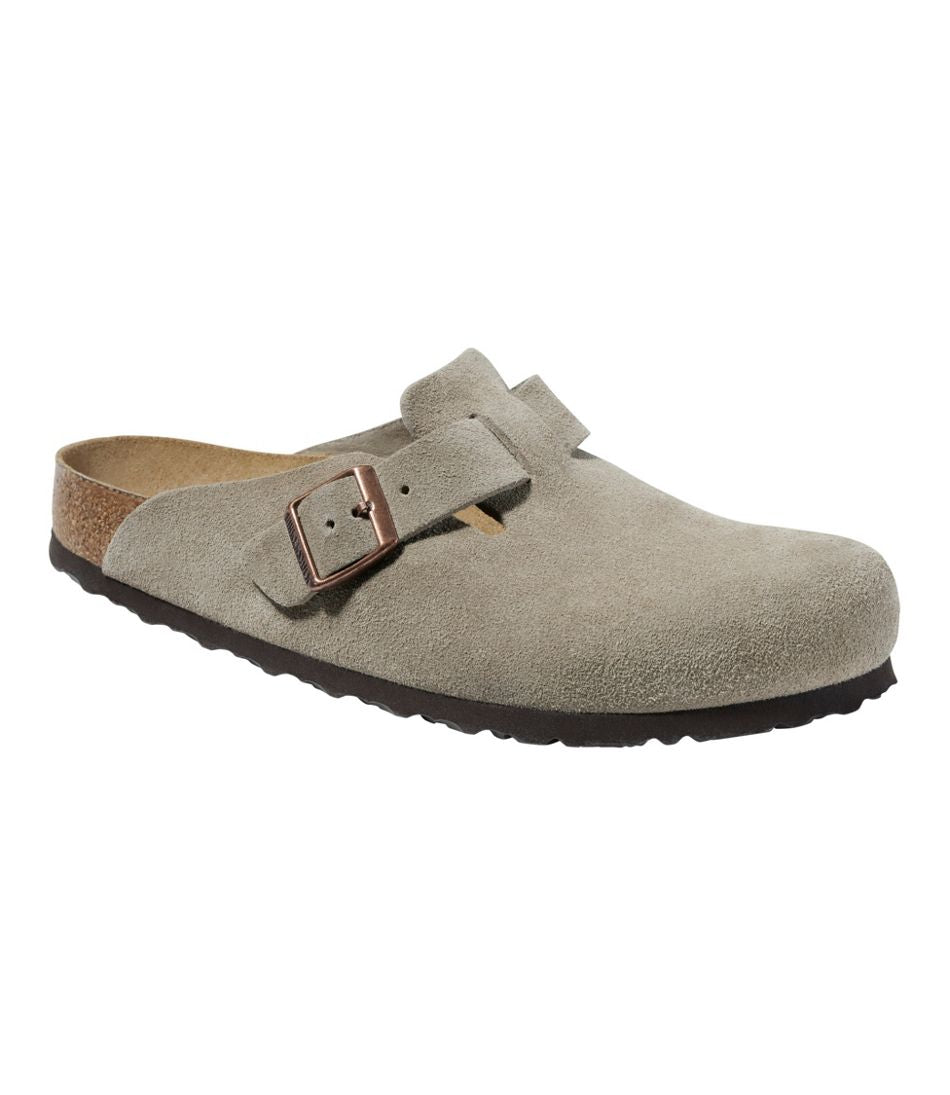 Men's Birkenstock Soft Footbed Boston Clogs, Suede - L.L.Bean Customer Favorite