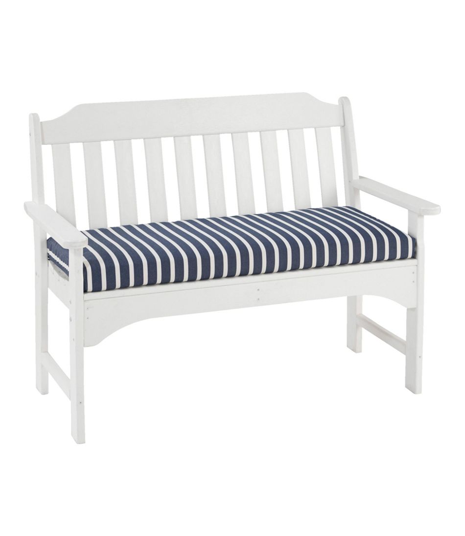 Casco Bay All-Weather Bench Cushion, Stripe - L.L.Bean Classic