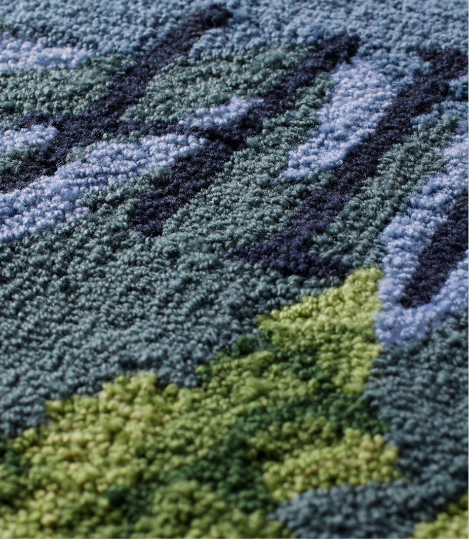 Indoor/Outdoor Vacationland Runner, Lakeside Mountain Scene - L.L.Bean Value