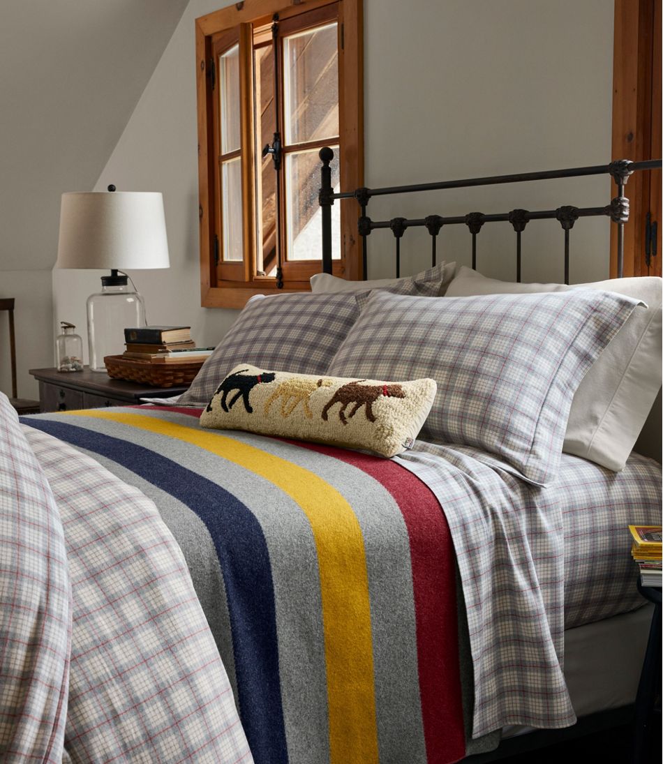Wool Hooked Throw Pillow, Lab Trio, 8" x 24" - L.L.Bean Latest
