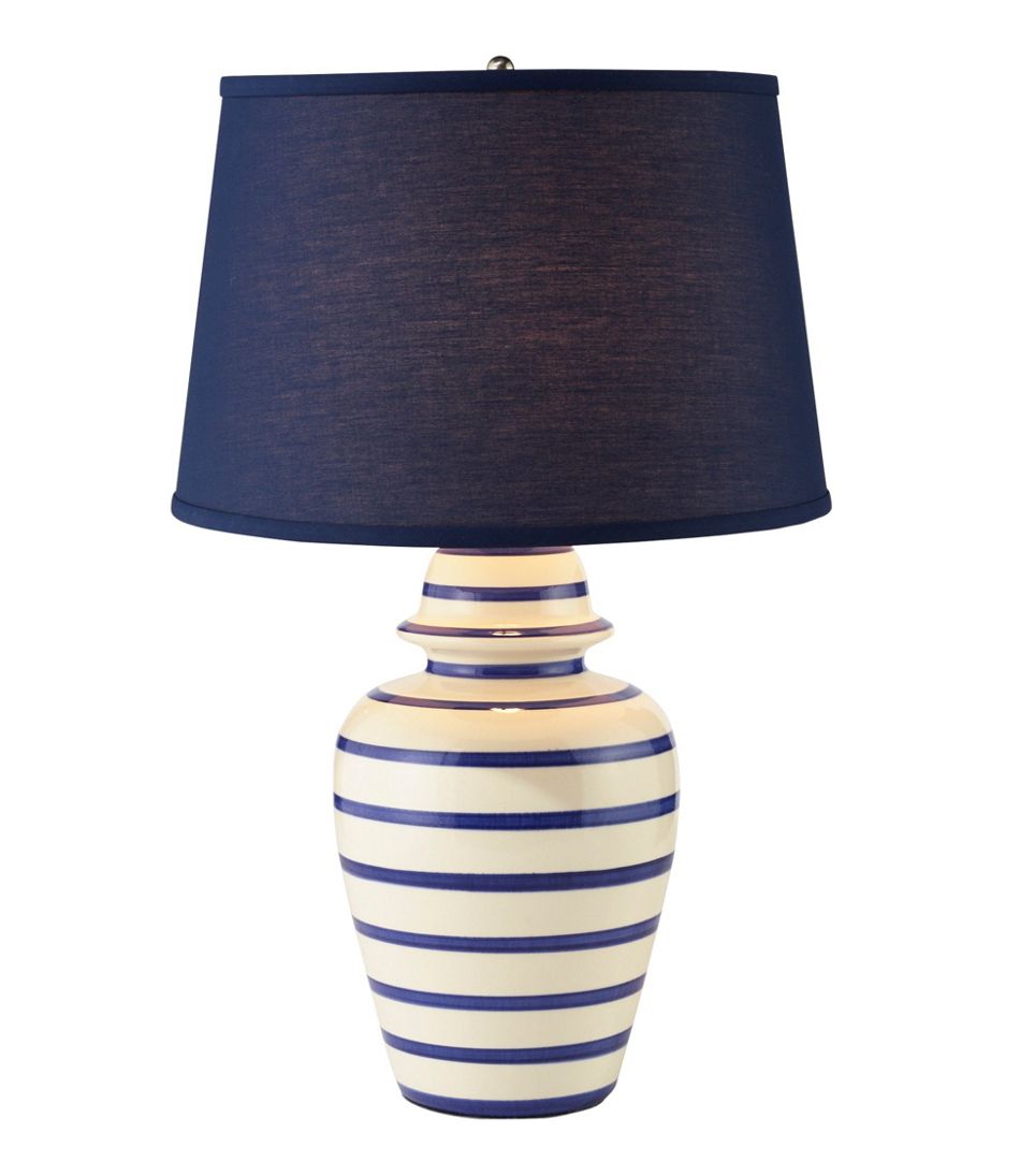 Portland Ceramic Lamp, Stripe - L.L.Bean Everyday