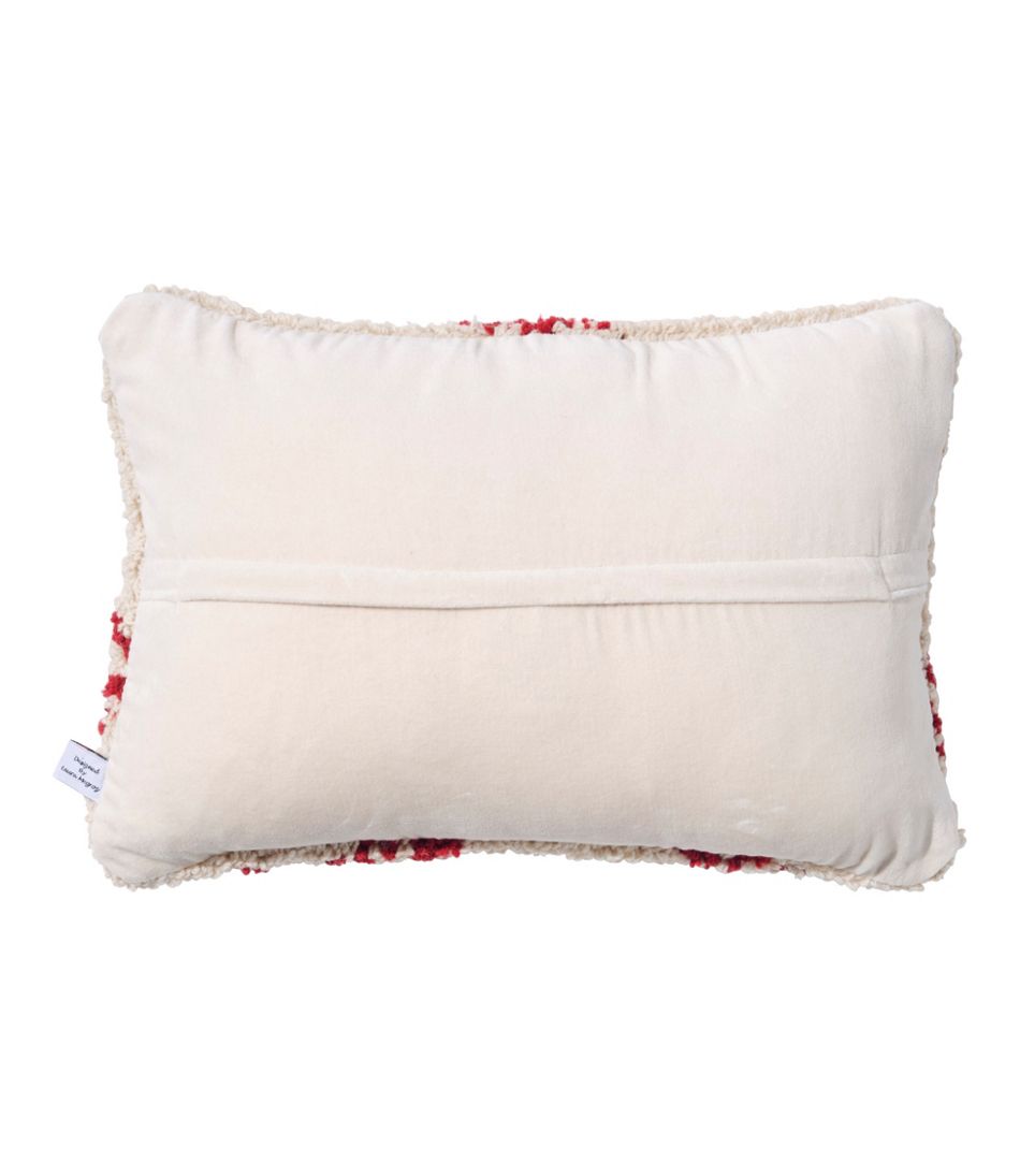 Wool Hooked Throw Pillow, Snowflake, 14" x 20" - L.L.Bean Value