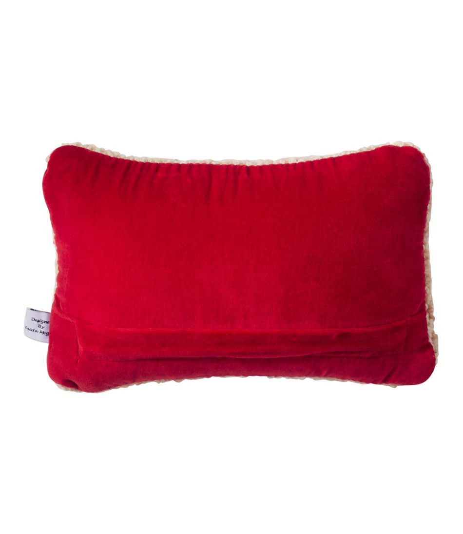 Wool Hooked Throw Pillow, Red Flake, 8" x 12" - L.L.Bean Great Value
