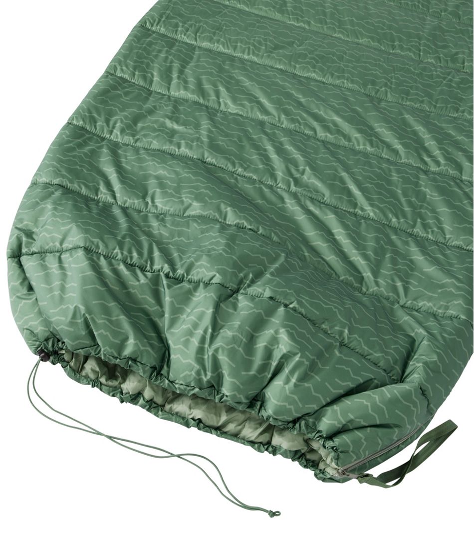 Adults' L.L.Bean Puffer Sleeping Bag, 40° Print - L.L.Bean Customer Favorite