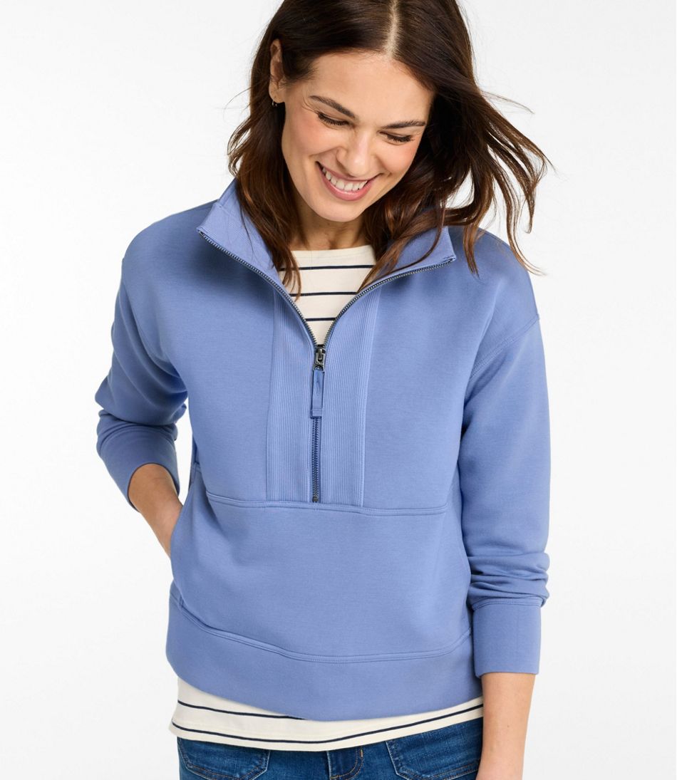 Women's L.L.Bean CloudSoft Top, Half-Zip Pullover - L.L.Bean Essential