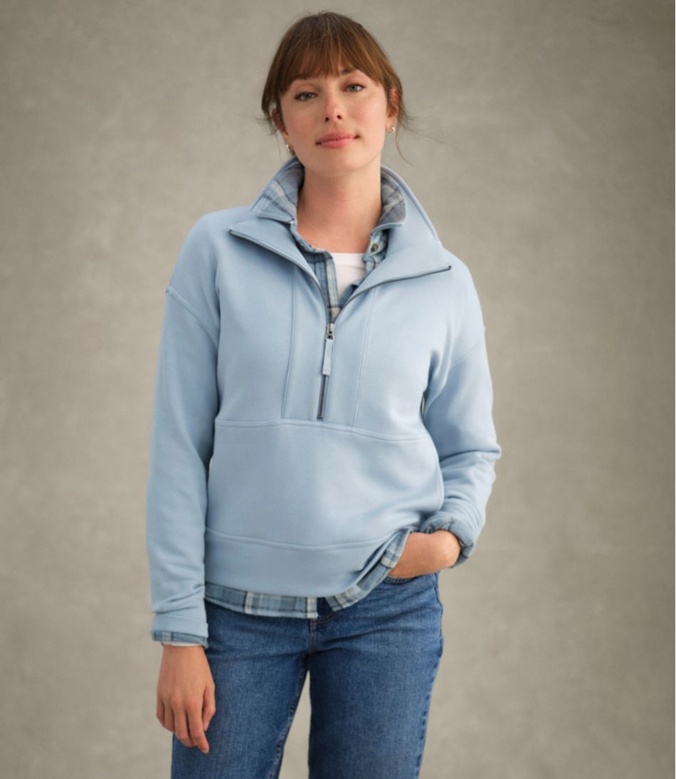 Women's L.L.Bean CloudSoft Top, Half-Zip Pullover - L.L.Bean Essential