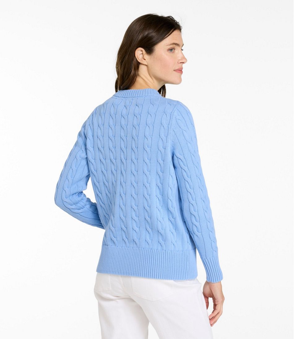 Women's The Original Double L® Sweater, Cable Crewneck - L.L.Bean Essential