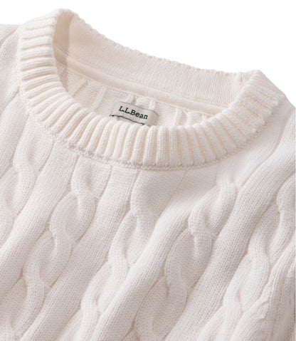 Women's The Original Double L® Sweater, Cable Crewneck - L.L.Bean Essential
