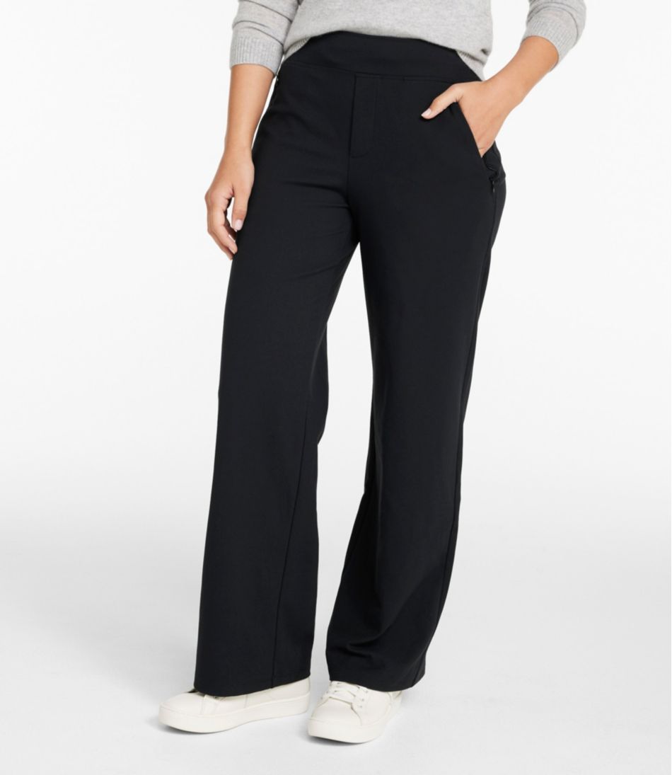 Women's Go-Anywhere Pants, High-Rise Wide-Leg - L.L.Bean Everyday