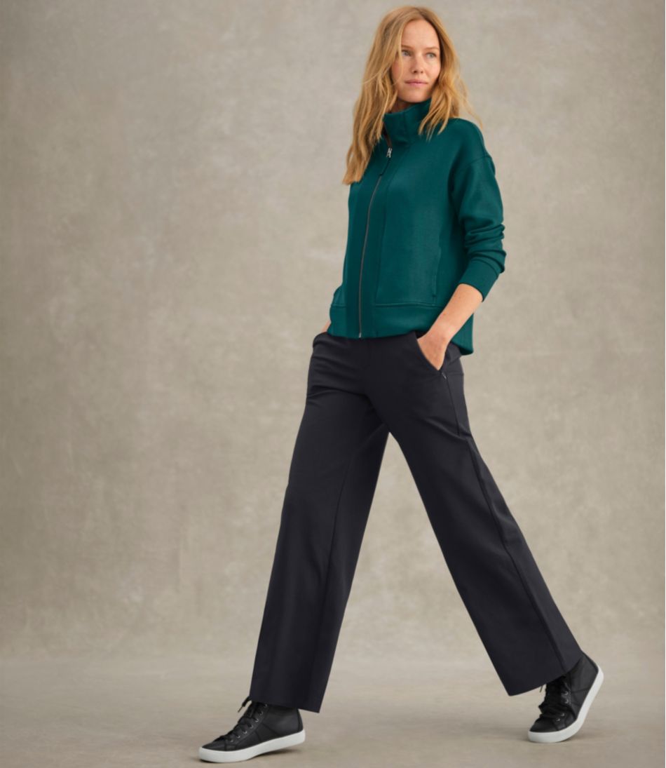 Women's Go-Anywhere Pants, High-Rise Wide-Leg - L.L.Bean Everyday