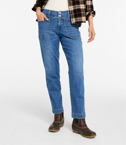 Women's 1912 Field Denim Pants, Mid-Rise Ankle Utility - L.L.Bean Value