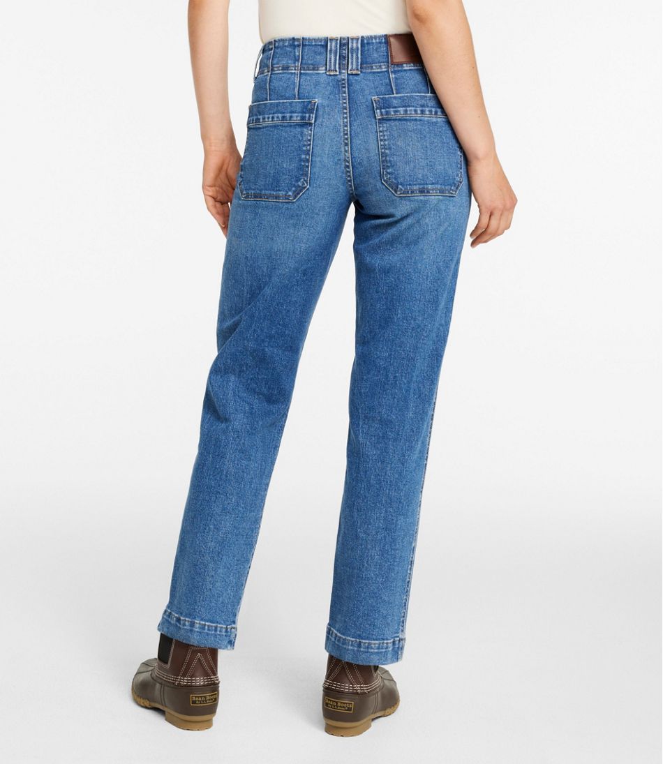 Women's 1912 Field Denim Pants, Mid-Rise Ankle Utility - L.L.Bean Value