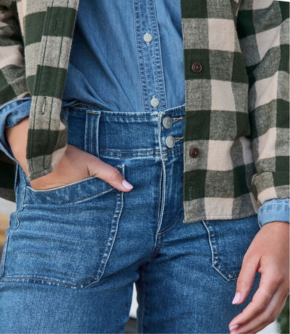 Women's 1912 Field Denim Pants, Mid-Rise Ankle Utility - L.L.Bean Value