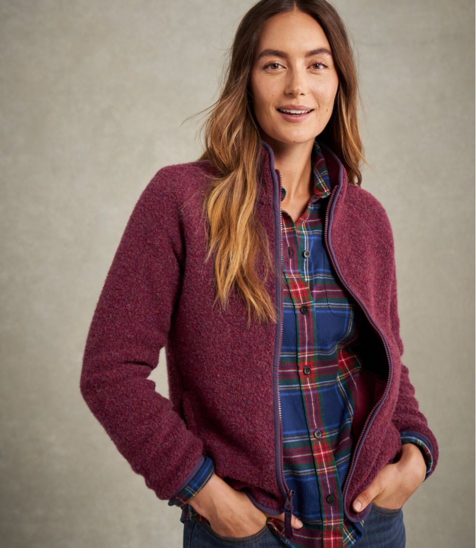 Women's All Season Wool Fleece Full-Zip Jacket - L.L.Bean Customer Favorite