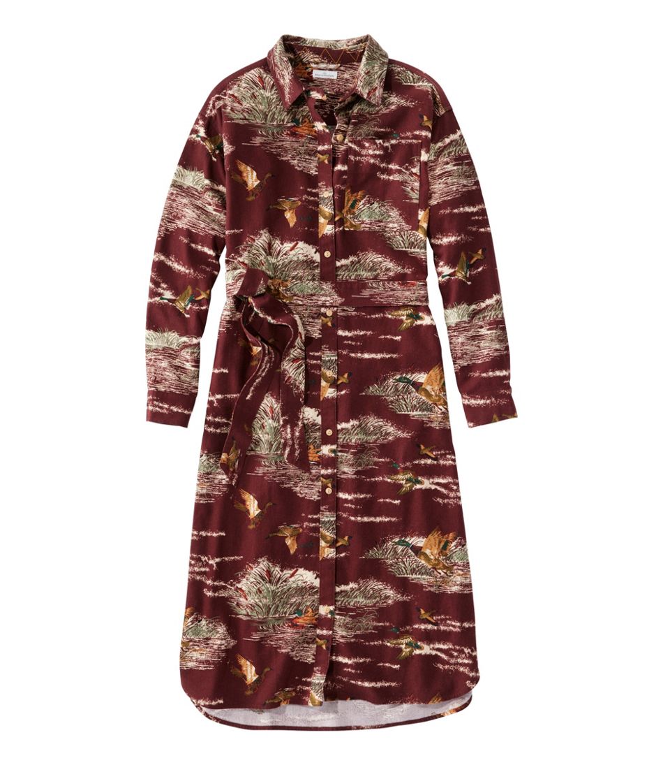 Women's Signature Camp Flannel Midi Dress - L.L.Bean Great Value
