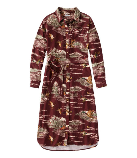 Women's Signature Camp Flannel Midi Dress - L.L.Bean Great Value
