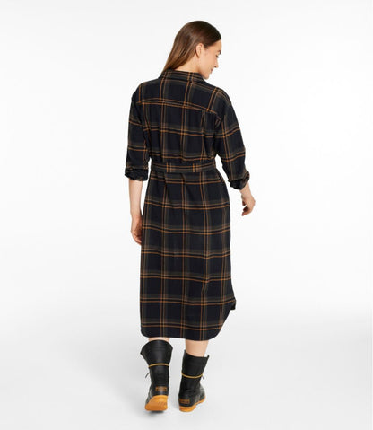 Women's Signature Camp Flannel Midi Dress - L.L.Bean Great Value