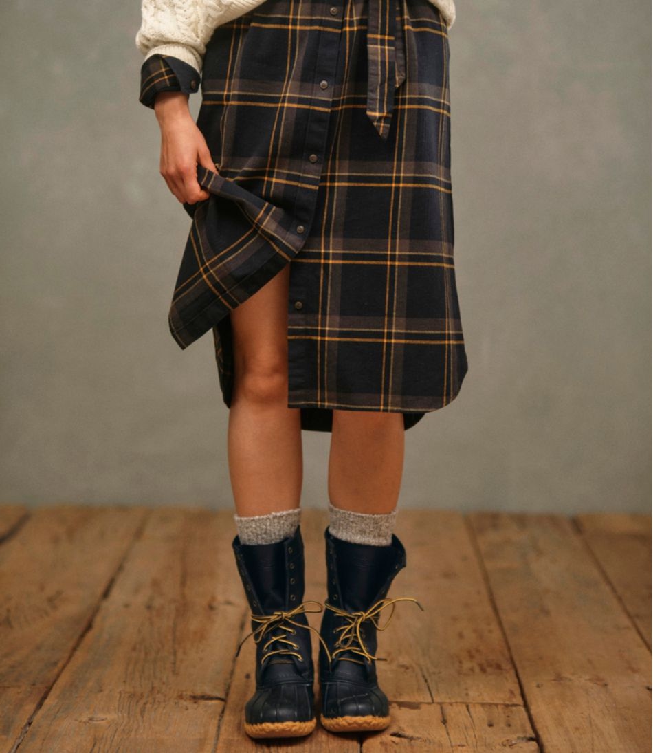 Women's Signature Camp Flannel Midi Dress - L.L.Bean Great Value