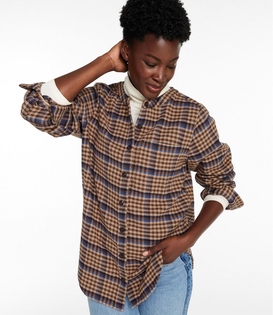 Women's Signature 1933 Collarless Chamois Tunic, Plaid - L.L.Bean Customer Favorite