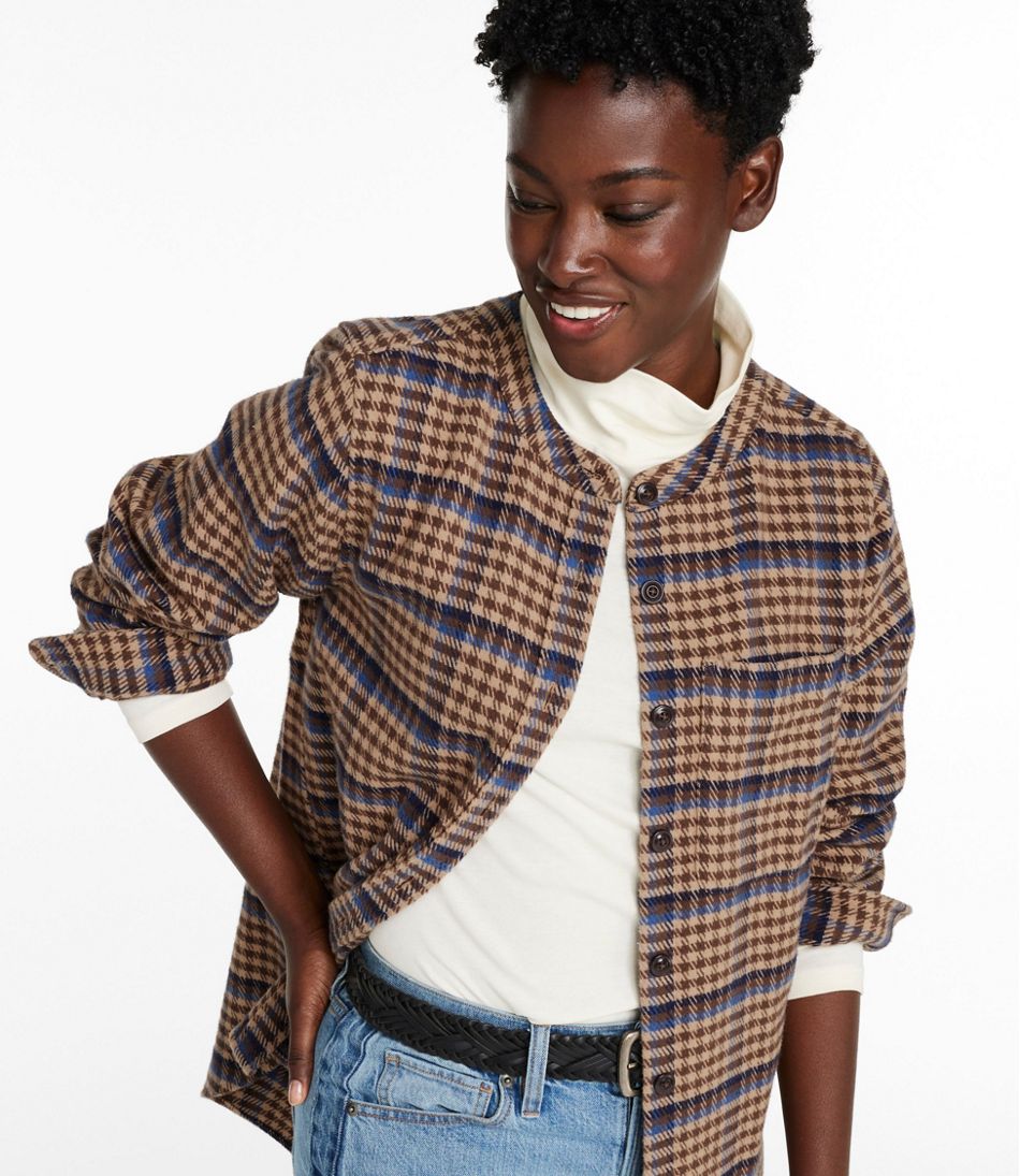 Women's Signature 1933 Collarless Chamois Tunic, Plaid - L.L.Bean Customer Favorite