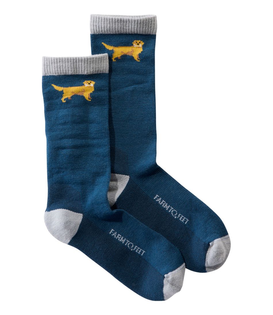 Adults' Farm to Feet Dog Collection Crew Socks - L.L.Bean Value