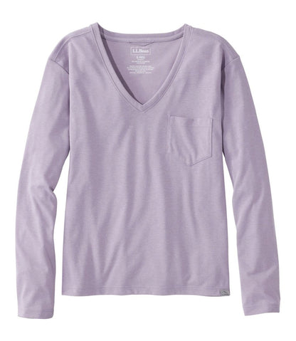 Women's Vista Camp V-Neck Pocket Tee, Long-Sleeve - L.L.Bean Latest
