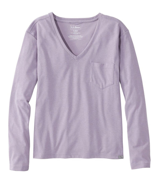 Women's Vista Camp V-Neck Pocket Tee, Long-Sleeve - L.L.Bean Latest