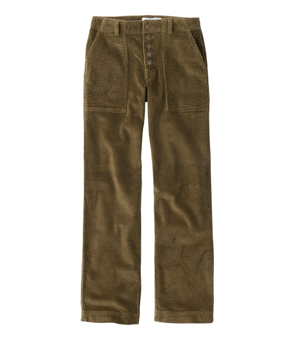 Women's Signature Utility Corduroy Pants, Mid-Rise Straight-Leg - L.L.Bean Value
