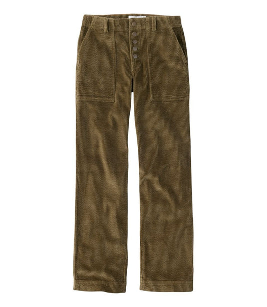 Women's Signature Utility Corduroy Pants, Mid-Rise Straight-Leg - L.L.Bean Value