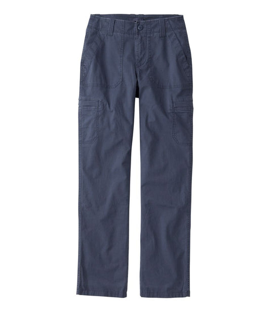 Women's 207 Vintage Cotton Canvas Pants, Mid-Rise Straight-Leg Cargo Lined - L.L.Bean Great Value