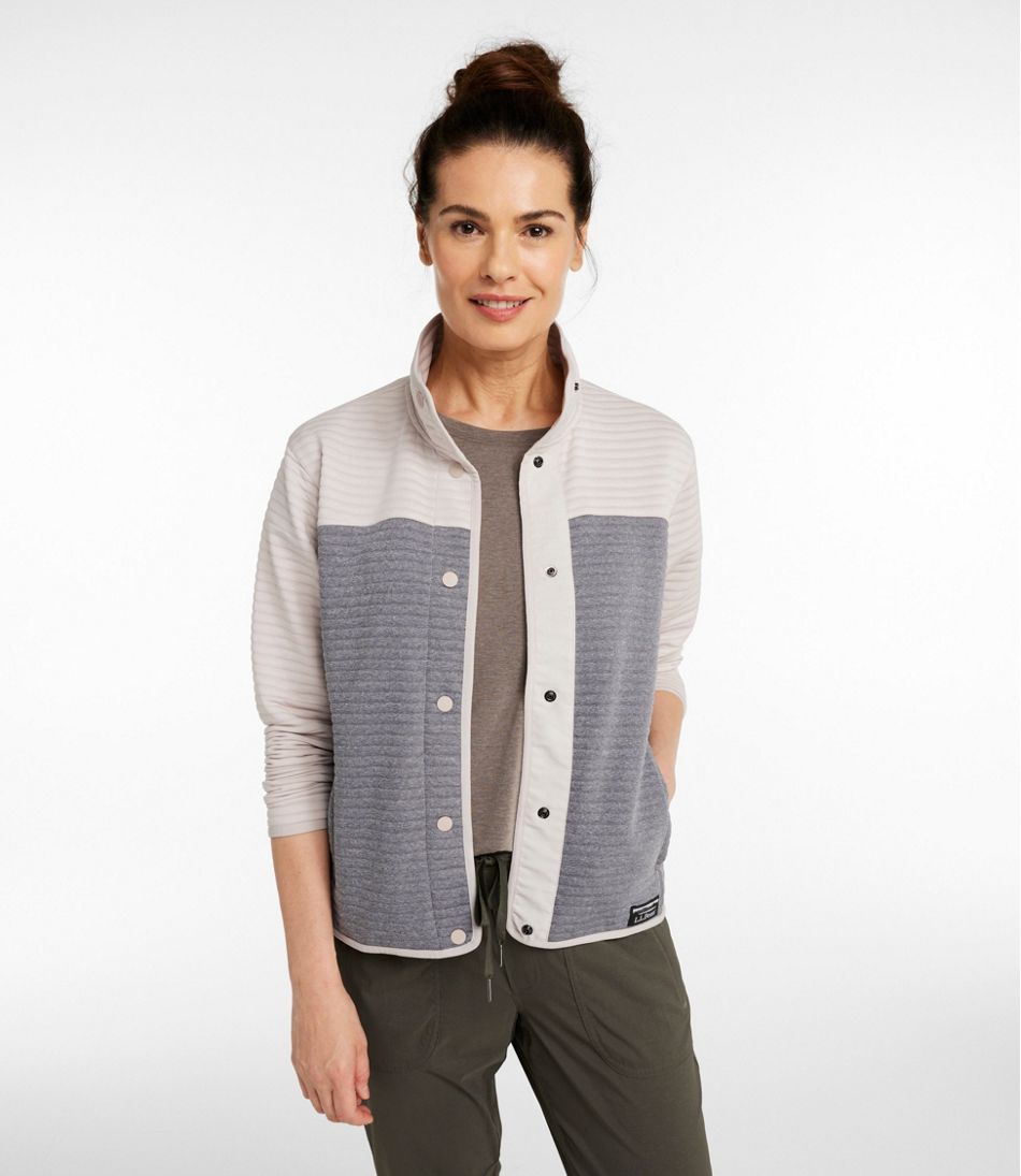 Women's Airlight Snap Front Jacket, Colorblock - L.L.Bean Customer Favorite