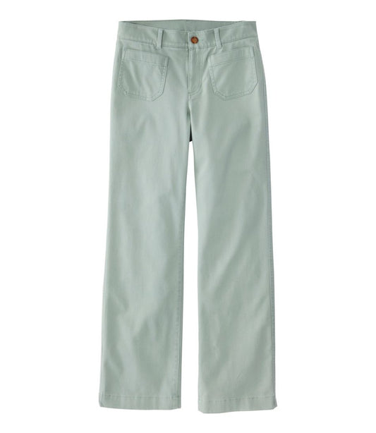 Women's Comfort Stretch Patch Pocket Pants, Mid-Rise Wide Straight-Leg Chino - L.L.Bean Essential