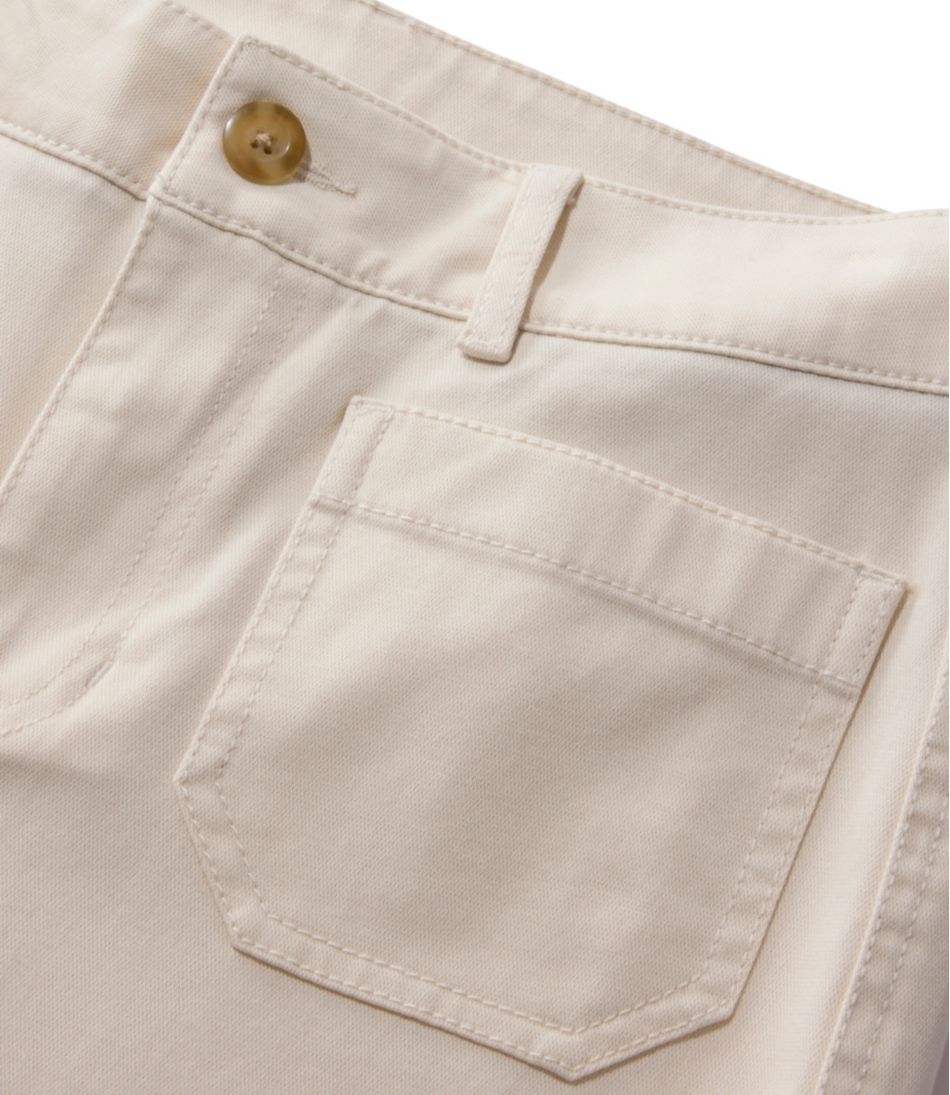 Women's Comfort Stretch Patch Pocket Pants, Mid-Rise Wide Straight-Leg Chino - L.L.Bean Essential