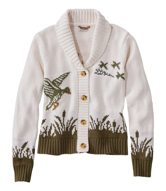 Women's Signature Original Cotton Sweater, Shawl Cardigan Novelty - L.L.Bean Everyday