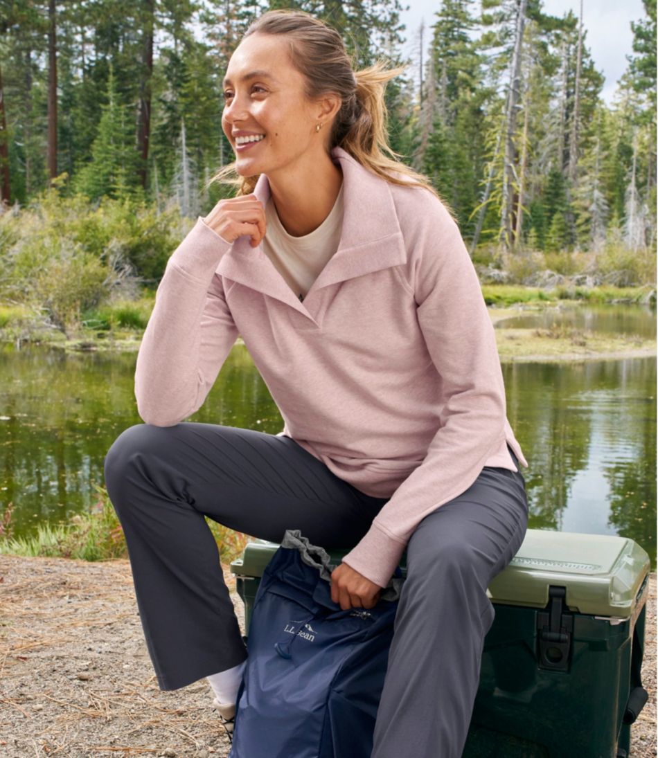 Women's Bean's Cozy Splitneck Pullover Sweatshirt - L.L.Bean Everyday