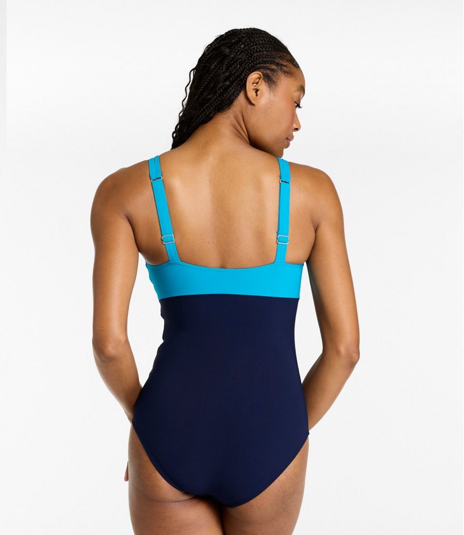 Women's Shaping Sweetheart Tanksuit, Colorblock - L.L.Bean Customer Favorite